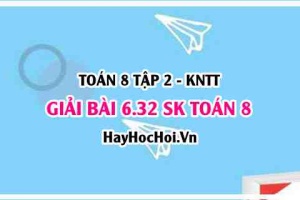 Bài 6.32 SGK Toán 8 Tập 2 Kết nối tri thức